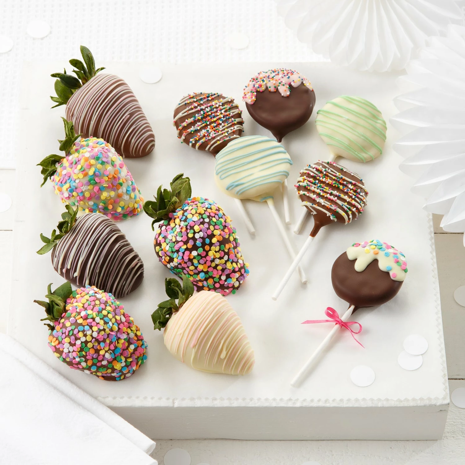 Belgian Chocolate Strawberries & Nibblers® Pop Combo 3 Belgian Chocolate Strawberries & Nibblers® Pop Combo