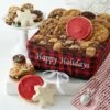 Holiday Comfort Sampler Basket -MRS. FIELDS Sales Store 2022 MFC 22WBSKT022 Happy Holidays Sampler Basket Web Image 9761