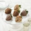Half Dozen Nut & Belgian Chocolate Strawberries -MRS. FIELDS Sales Store 2023 20EVCCC060N 6ct.ChocolateStrawberries