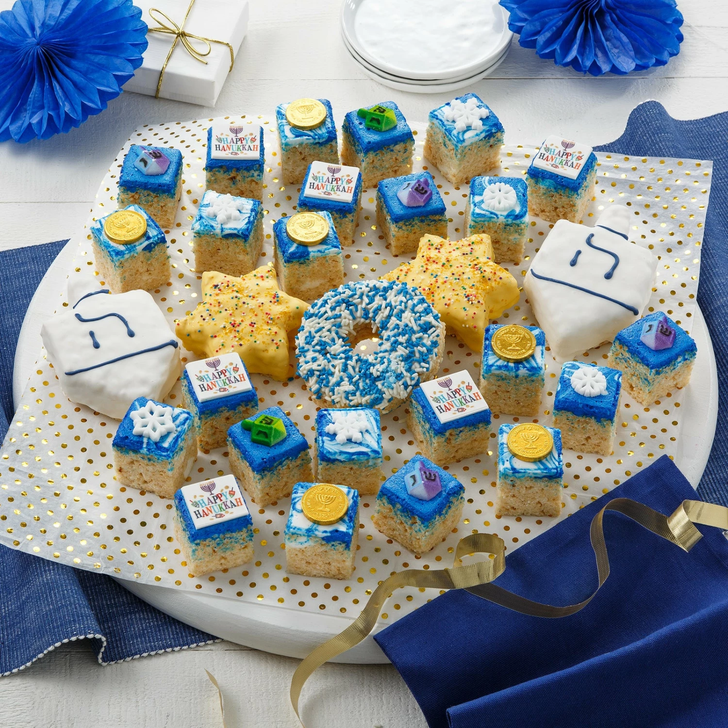 Hanukkah Deluxe Rice Krispie Gift Box 3 Hanukkah Deluxe Rice Krispie Gift Box