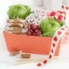 Valentine Date Night Caramel Apple Kit -MRS. FIELDS Sales Store 23VGCRATE1 A Gift Inside VDAY Date Night Caramel Apple Kit