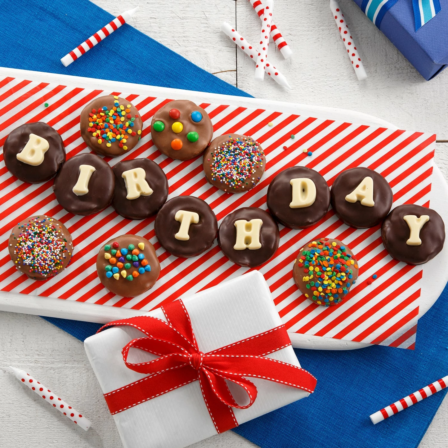 Birthday Belgian Chocolate Nibblers® Cookie Grams 4 Birthday Belgian Chocolate Nibblers® Cookie Grams - Image 2