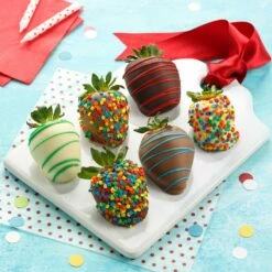 Half Dozen Celebration Belgian Chocolate Strawberries -MRS. FIELDS Sales Store 7777 original 1600x1600 1