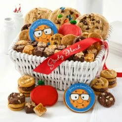 Study Hard Gift Cookie Basket