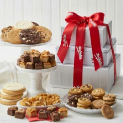 Traditional Stripe Cookie Tower