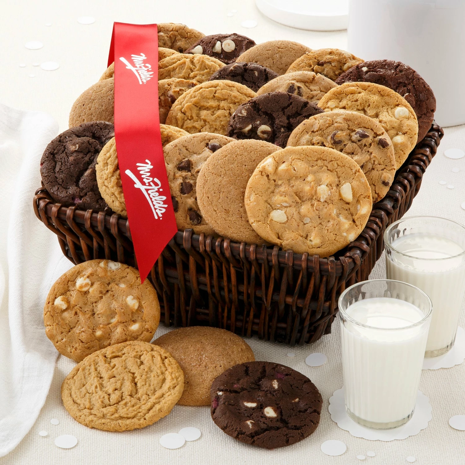 Two Dozen Cookie Brown Basket 3 Two Dozen Cookie Brown Basket