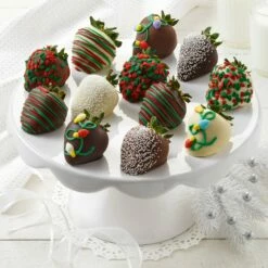 Holiday Dozen Belgian Chocolate Strawberries