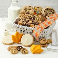 Autumn Abundance White Cookie Basket