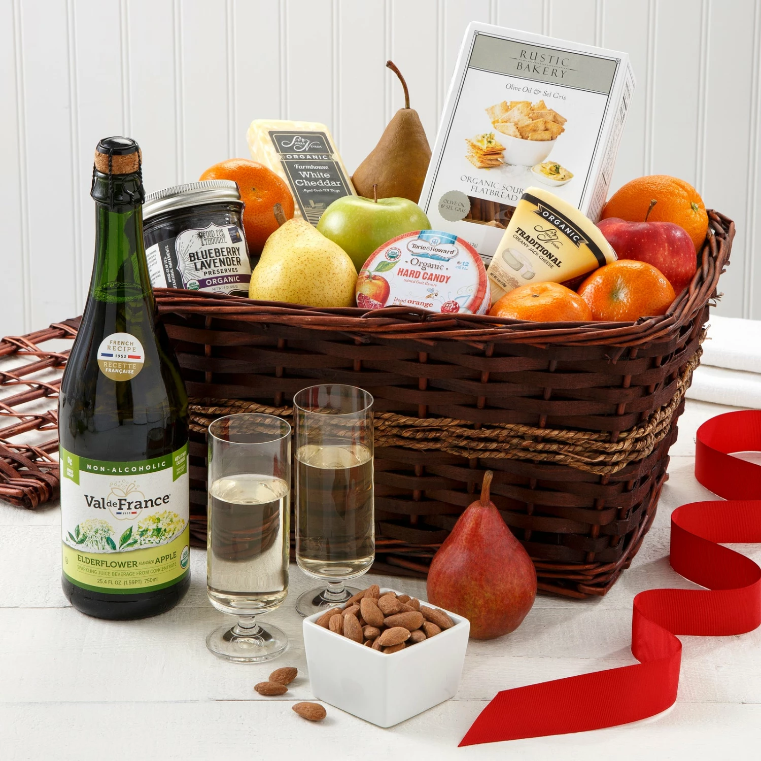 Deluxe Organic Fruit & Treats Gift Basket 3 Deluxe Organic Fruit & Treats Gift Basket