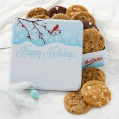 Holiday Cardinal 12 Original Cookies Tin